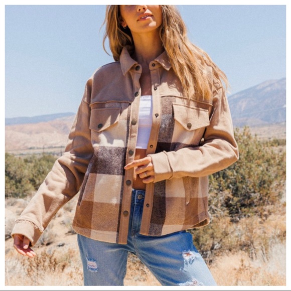 it’s all about The Gingham Check Shirt Jacket with pockets - Picture 2 of 6